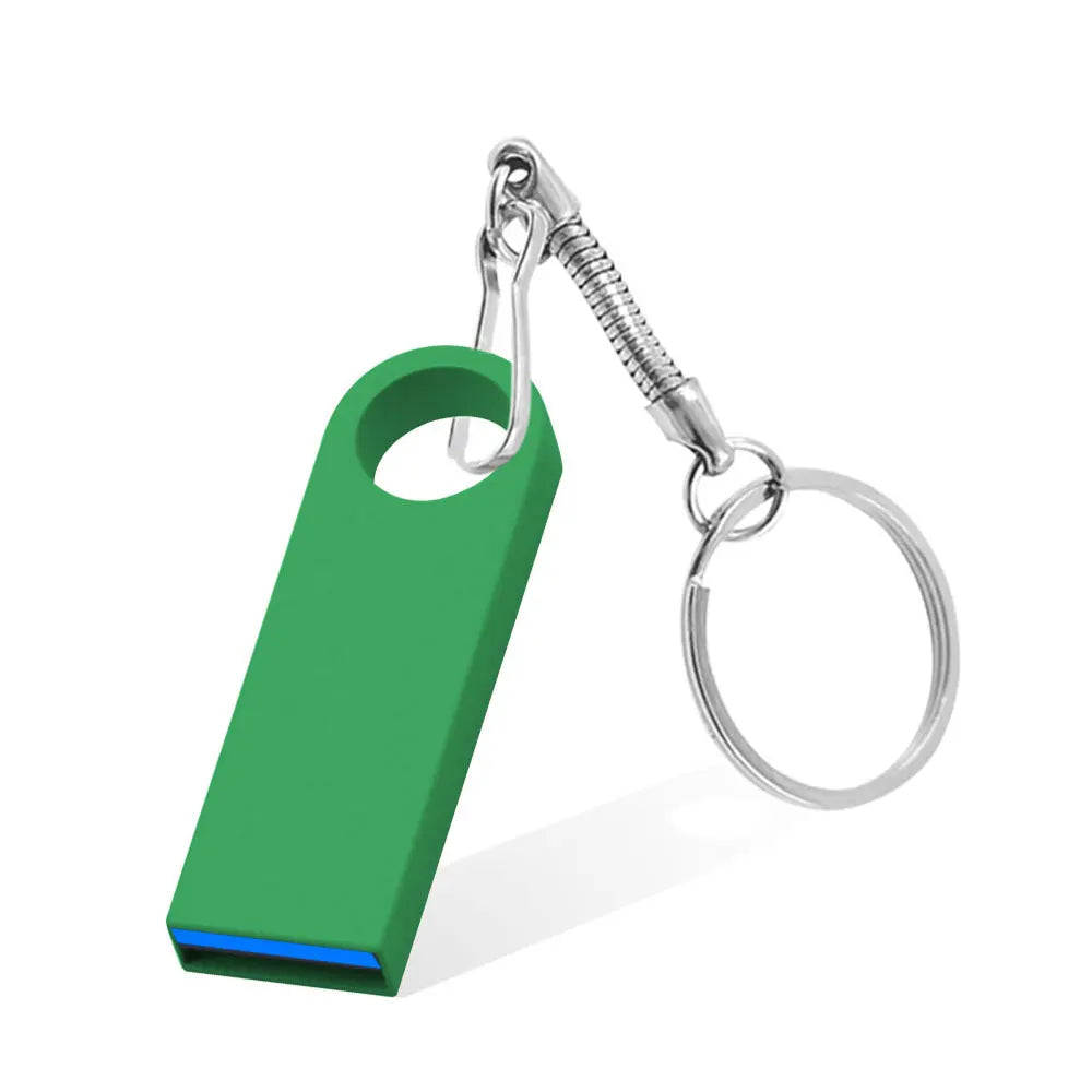 Hot Sale Metal Key Chain 3.0 USB Flash Drive 128GB Pen Drive 8GB 16GB 32GB 64GB Memory U Stick 3. 0 High Speed Pendrive