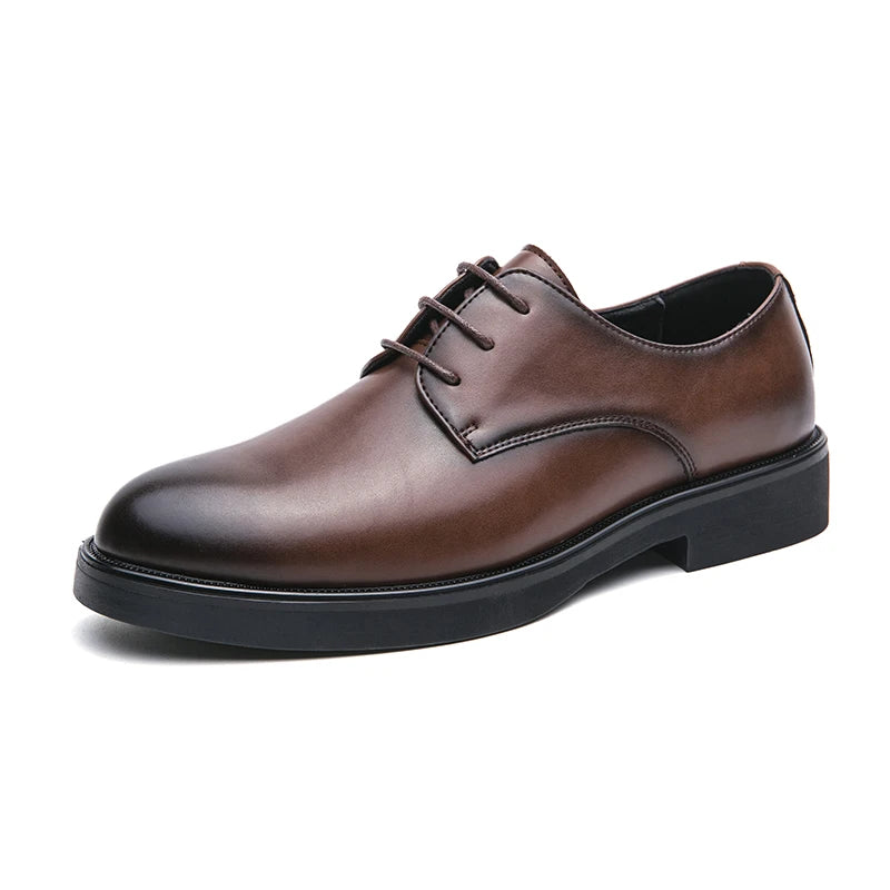 Spring Autumn Soft Sole Comfortable Casual Shoes, Men's Outdoor Hiking Travel Shoes, High End High Quality Men's Suit Dress Shoes