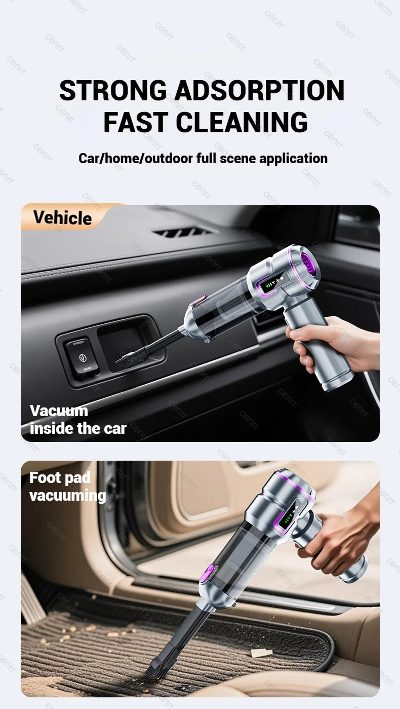 NEW Car Vacuum Cleaner, 998000PA Mini Cordless Powerful Portable Car Vacuum Cleaner for Home, Handheld Blower Car Cleaner