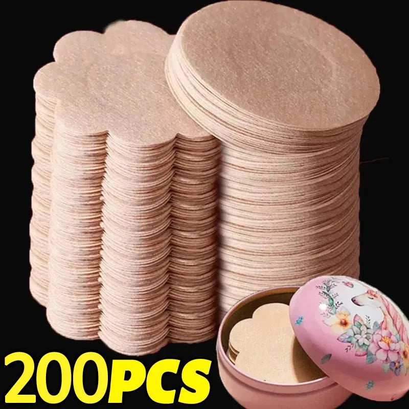 10-200Pcs, Nipple Cover Stickers, Women Breast Lift Tape Pasties, Invisible Self-Adhesive Disposable Bra Padding, Chest Paste Patch
