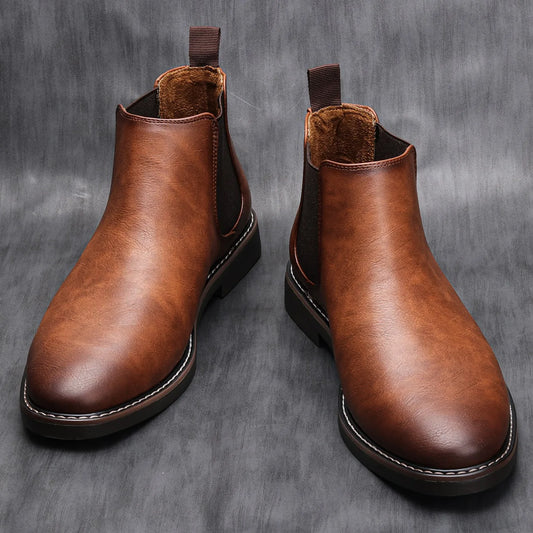 Botines Chelsea de hombre 40-46 de marca, retro, cómodos y a la moda