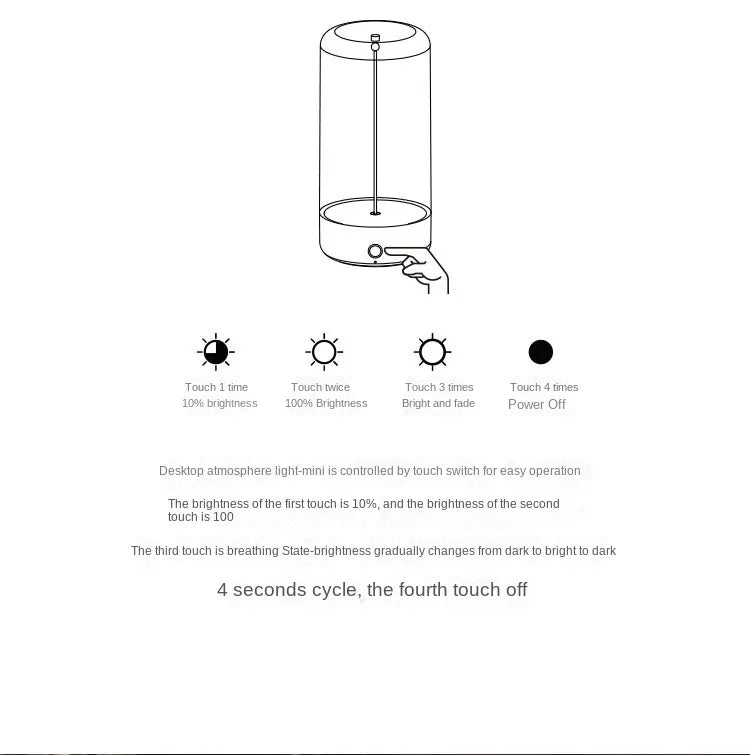 Portable quantum wire ambient magnetic light, Type-C charging, eye protection function, bedroom, study, camping, Christmas gift