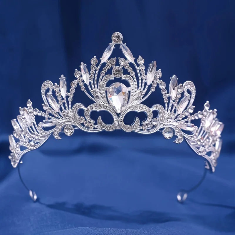 Multicolor Crystal Crown Hair Accessories Tiara For Women, Party Colorful Rhinestone, Bridal Crown, Party Hair Jewelry Gift
