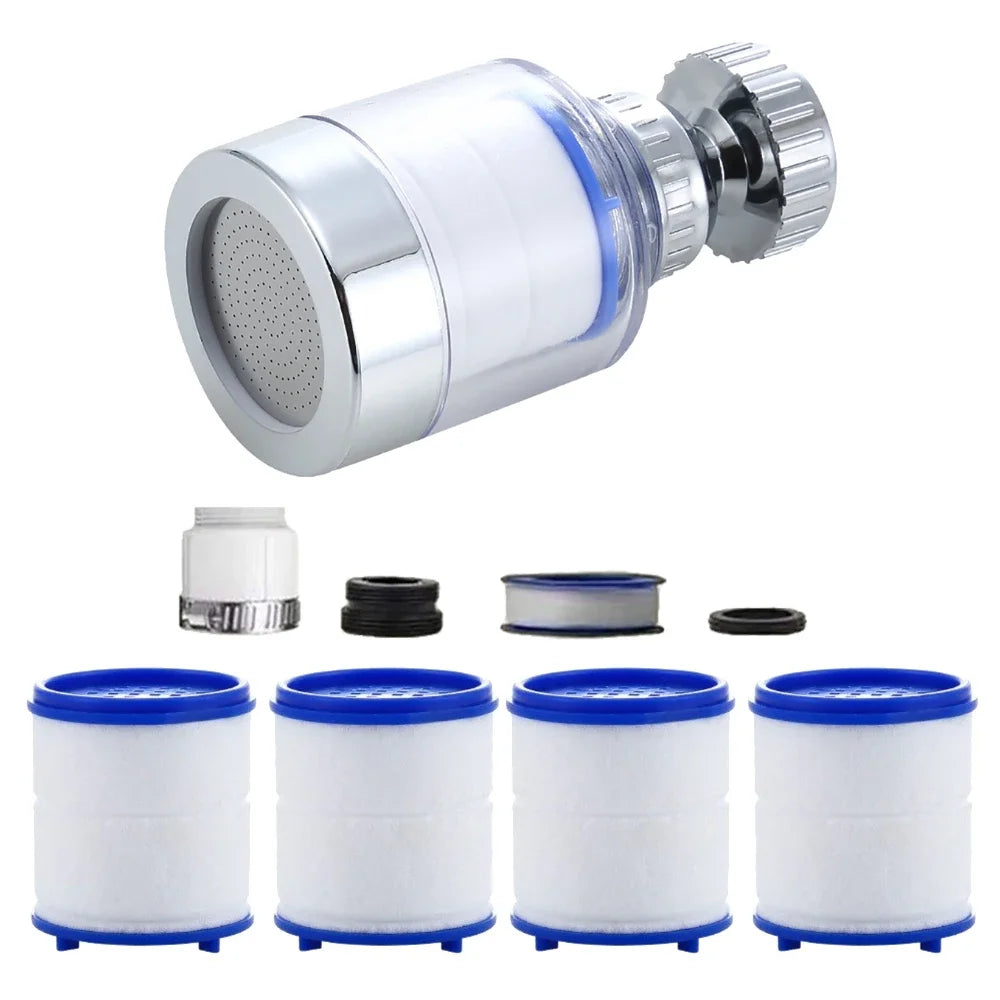 Faucet Filter Elements Water Purifier Filter, Remove Chlorine Heavy Metal Faucet Adapter, PP Cotton Filtration for Kitchen Bathroom