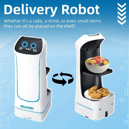 Novel remote-controlled car toys, electric food delivery robots, small item transportation games - funny surprise Christmas gift