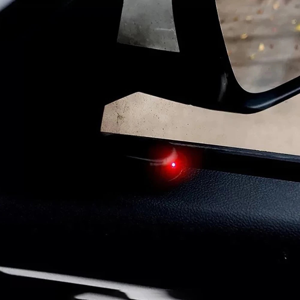 1/2Pcs, Car Fake Security Light, Solar Powered Simulated Dummy Alarm Wireless Warning Anti-Theft Caution Lamp LED Flash Imitation