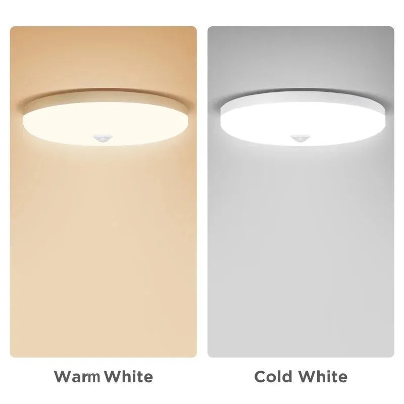 Led Ceiling Lamp With Motion Sensor, 40W 30W 20W 18W 15W 12W, Led Ceiling Light Fixtures For Entrance Balcony Corridor 110V 220V