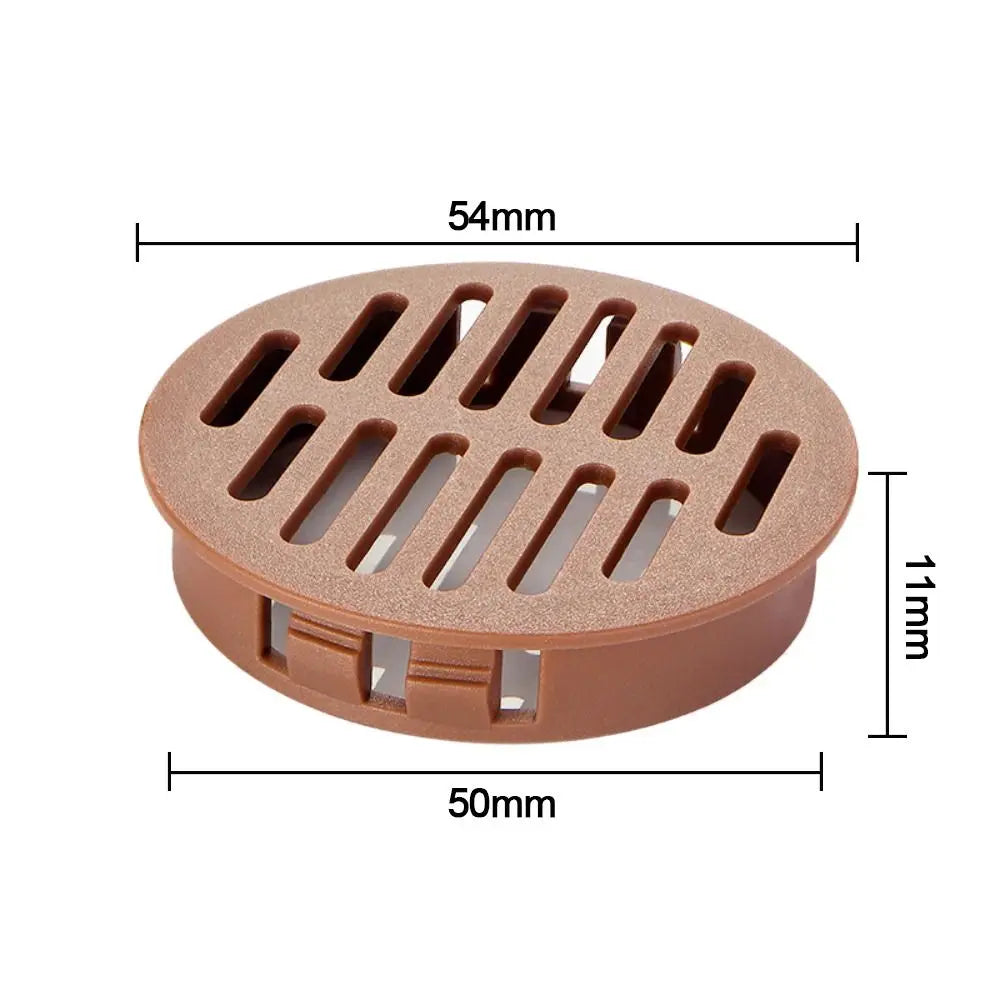 4Pcs 35/50mm Round Cabinet Air Duct Vent Plastic Louver Mesh Hole Plug Decoration Cover Wardrobe Grille Ventilation Systems