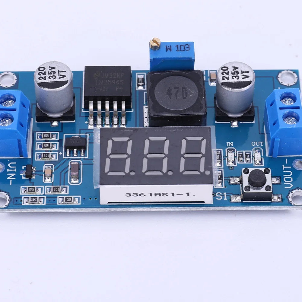 1-15 Pack, LM2596 DC-DC Adjustable Buck Converter Module, 4.75-40V to 1.25-37V Power Supply Step Down Voltage Regulator Module