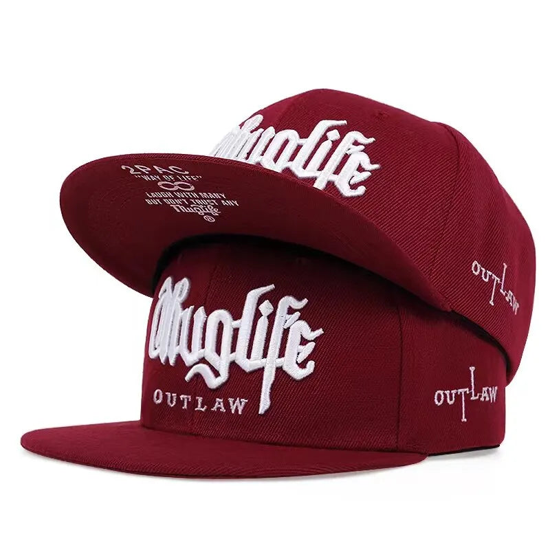 1 Pcs, Fashion Fastball CAP, Thuglife Embroidery Hiphop Baseball Cap, Snapback Hat, Adult Outdoor Casual Sun, Casual Bone Adjustable