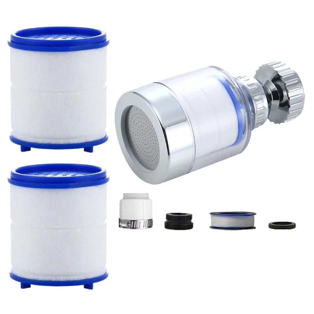 Faucet Filter Elements Water Purifier Filter, Remove Chlorine Heavy Metal Faucet Adapter, PP Cotton Filtration for Kitchen Bathroom