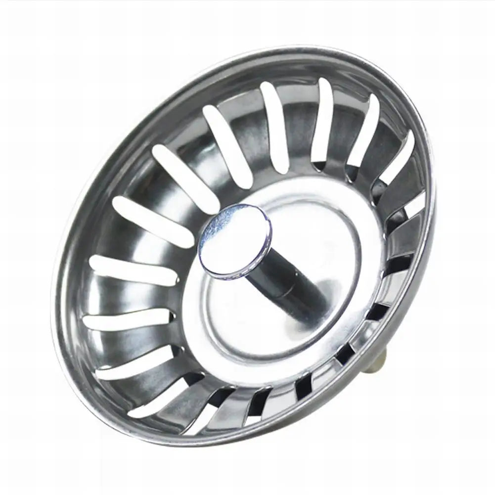 1Pc, Strainer, Premium Stainless Steel Replacement Kitchen Sink Strainer, Waste Drain Plug, 80mm, Basin Drain Stopper, Leach Basket