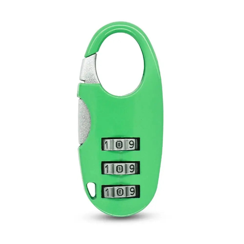 3 Digit Password Lock Dormitory Cabinet Mini Lock Backpack Zipper Luggage Padlock Zinc Alloy Combination Lock Security Tool