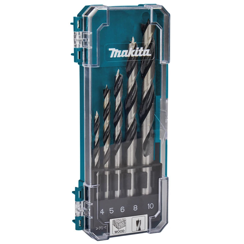 Makita D-72833 D-72861 Metal/Wood Drill Bit Set, HSS-Tin Twist Drill Various Size Multifunctional Tool Accessories