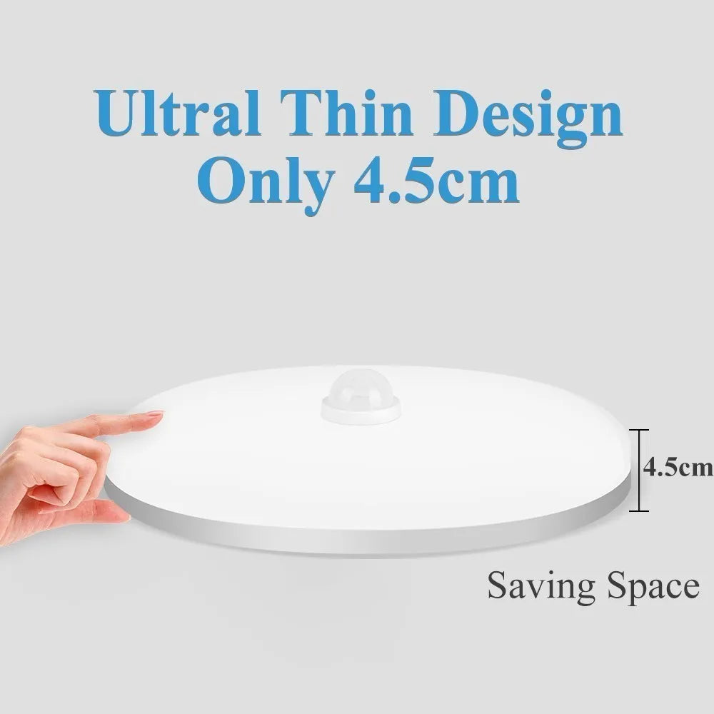 Led Ceiling Lamp With Motion Sensor, 40W 30W 20W 18W 15W 12W, Led Ceiling Light Fixtures For Entrance Balcony Corridor 110V 220V