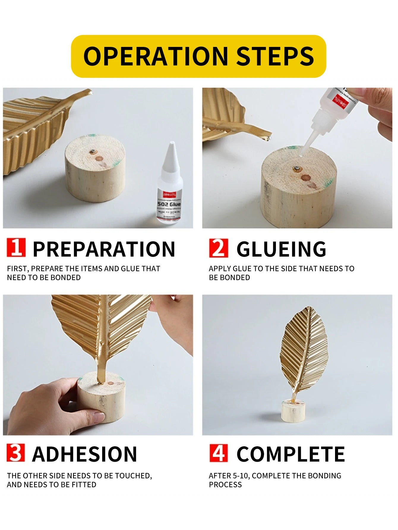 High Quality 502 Super Glue Bond, Fast Universal Glue For Toys Crafts Shoes Paper Wood Plastic, Fast Repairing, factory direct sale