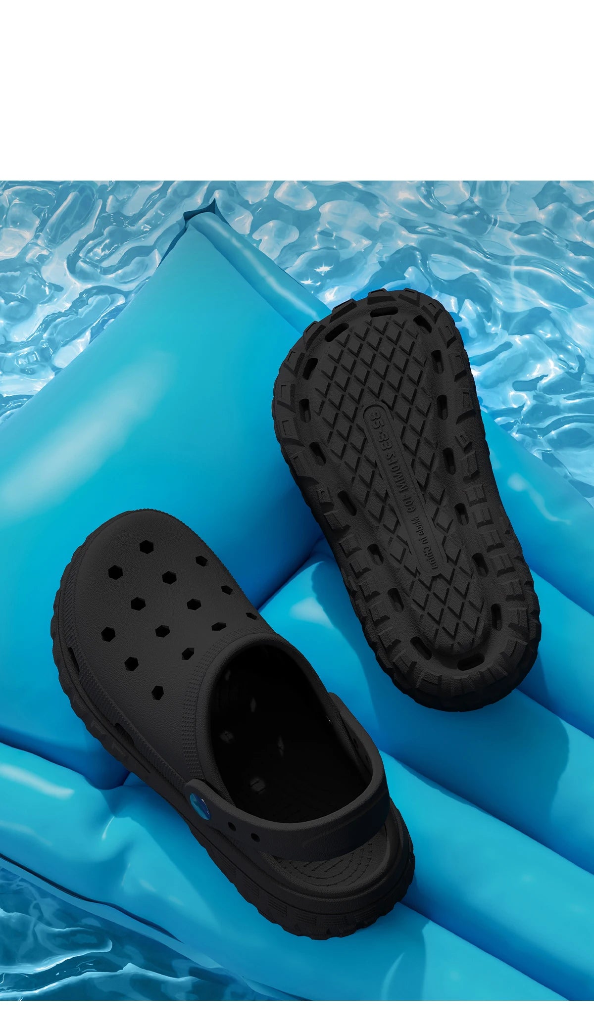 EVA Unisex Hole Shoes, Beach Thick Bottom Outdoor Slippers, Comfortable Breathable Indoor Slippers