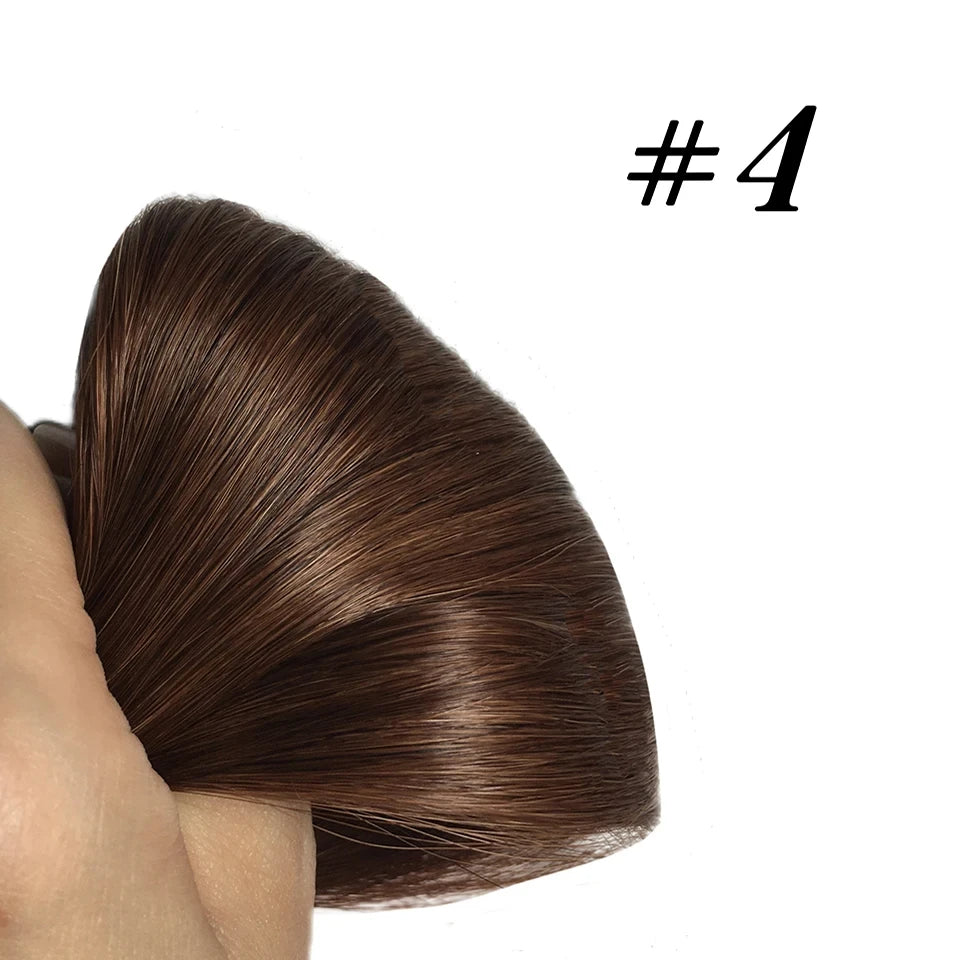 Clip In Hair Extensions, Human Hair Brazilian Straight Clip In Natural Black Color, Clip-In Remy Hair 20 22 24 26 Inch 4# Women