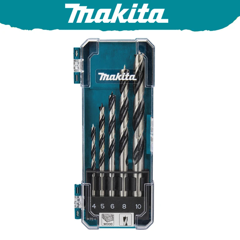 Makita D-72833 D-72861 Metal/Wood Drill Bit Set, HSS-Tin Twist Drill Various Size Multifunctional Tool Accessories