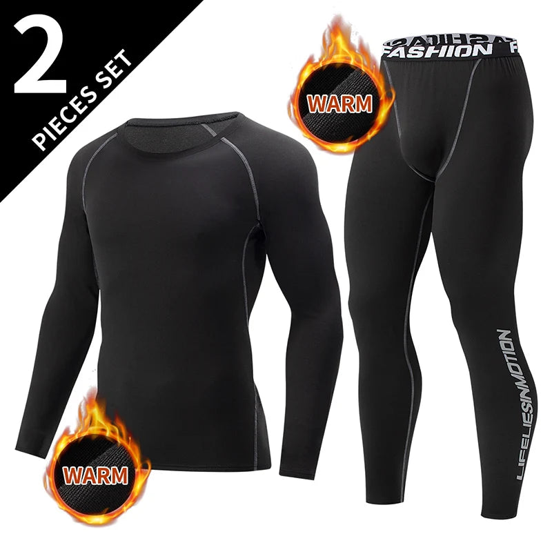 2 piece, men's warm corset, Ski warm suit, Corset jacket and trousers, Men's fitness pants shirt, running yoga athletes sports pants