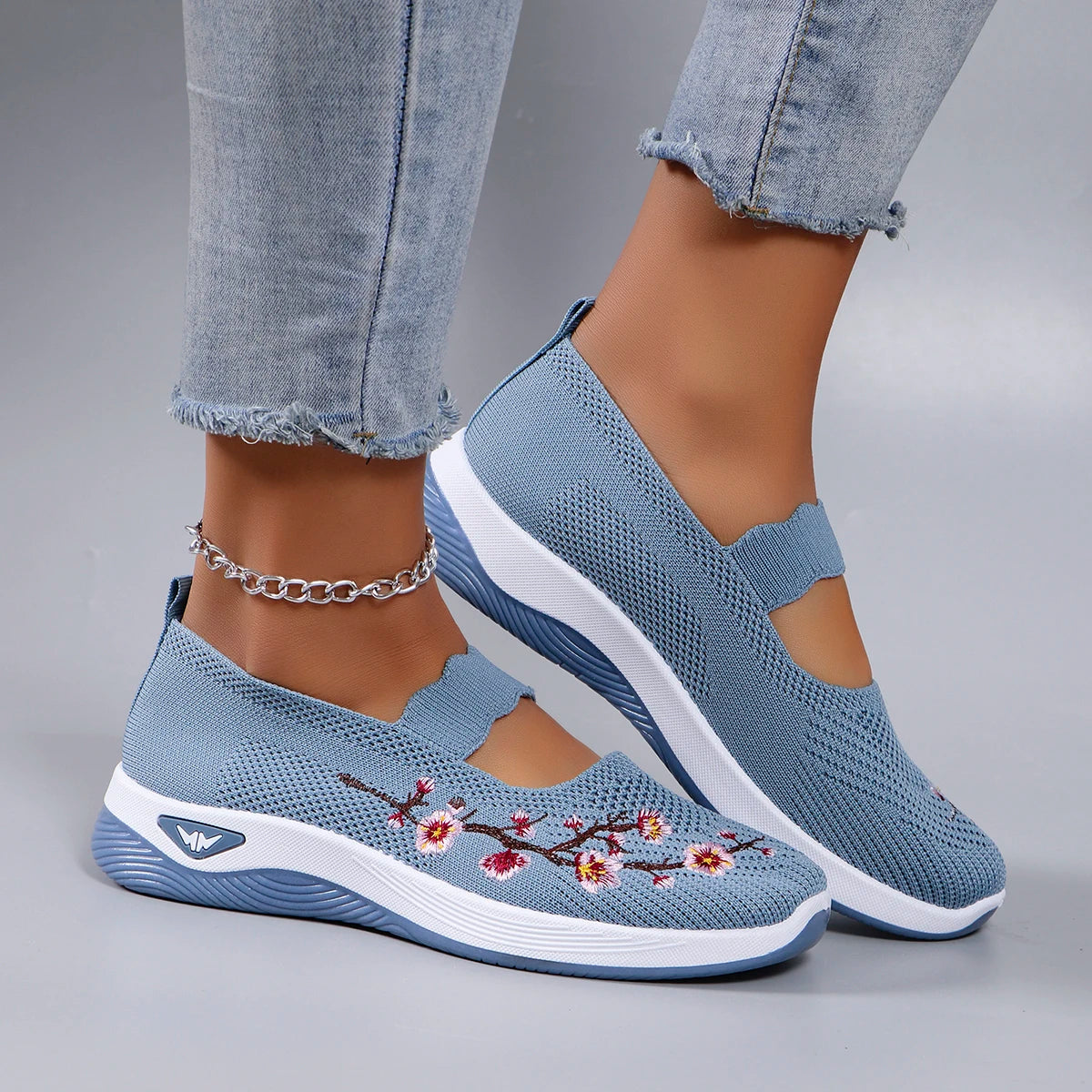 Women's summer breathable mesh flat shoes, women's shoes, casual sports shoes, clearance free shipping