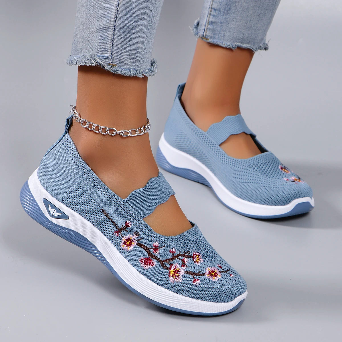 Women's summer breathable mesh flat shoes, women's shoes, casual sports shoes, clearance free shipping