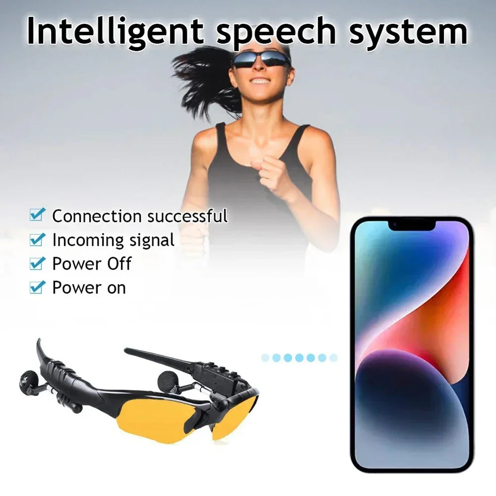 Smart Glasses Bluetooth 5.0 Outdoor Sports Cycling Surround Sound Headphones, Listen To Music Call Polarized Riding Sunglasses