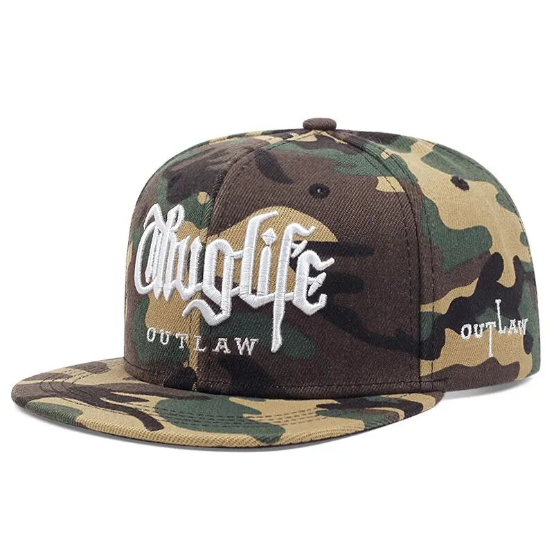 1 Pcs, Fashion Fastball CAP, Thuglife Embroidery Hiphop Baseball Cap, Snapback Hat, Adult Outdoor Casual Sun, Casual Bone Adjustable