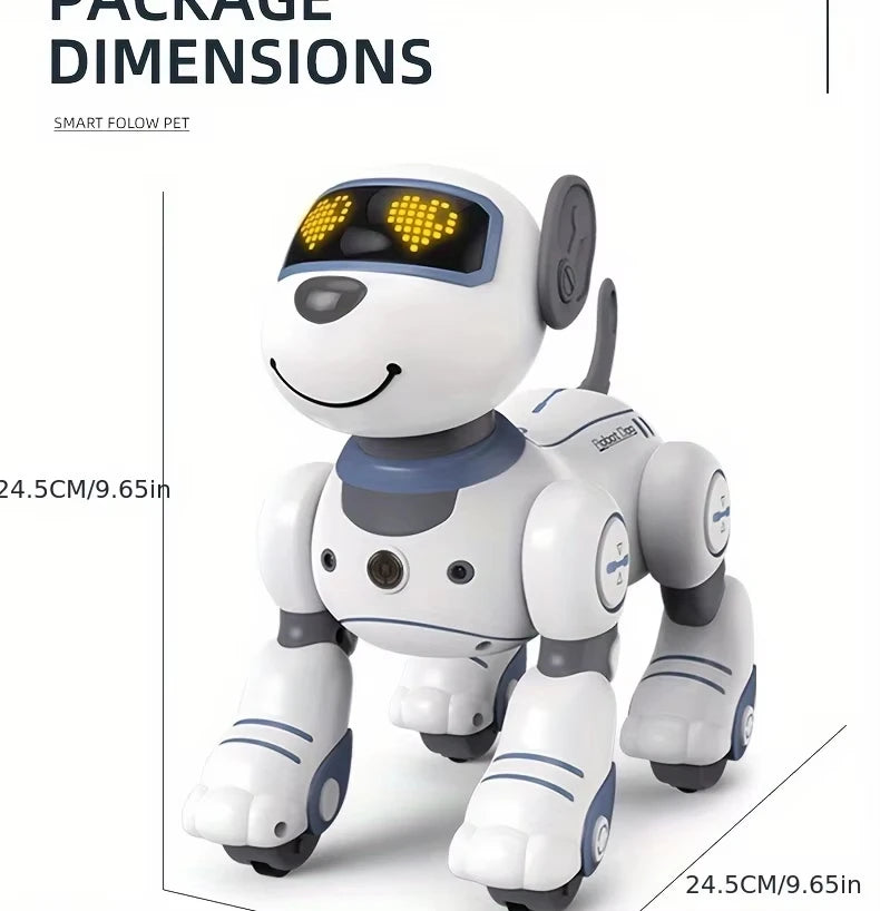 Intelligent Robot Dog, Remote Control Electronic Sing Dance Follow, Smart Interactive Stunt Music Toy, Programmable Puppy, Kid Gift