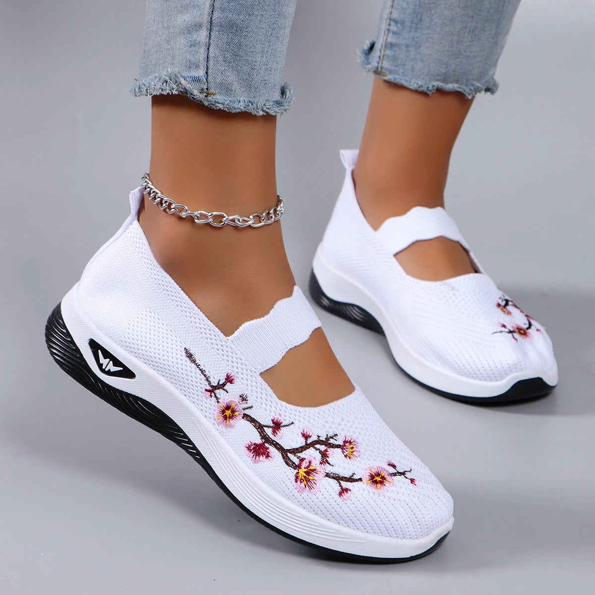 Women's summer breathable mesh flat shoes, women's shoes, casual sports shoes, clearance free shipping