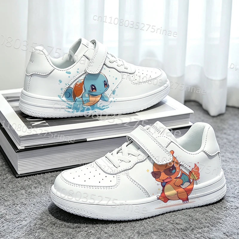 Boys Girls Pokemon Kids Parent Child Shoes Woman Simple Cute Cartoon Print Popular Sports Shoes Zapatos Kids Gift for Him