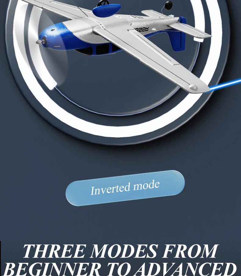 Stunt RC Glider Plane, 4CH 2.4G Remote Control, Brushless Aircraft EPP Foam Fixed Wing Airplane Model Toys for Children, QIDI580