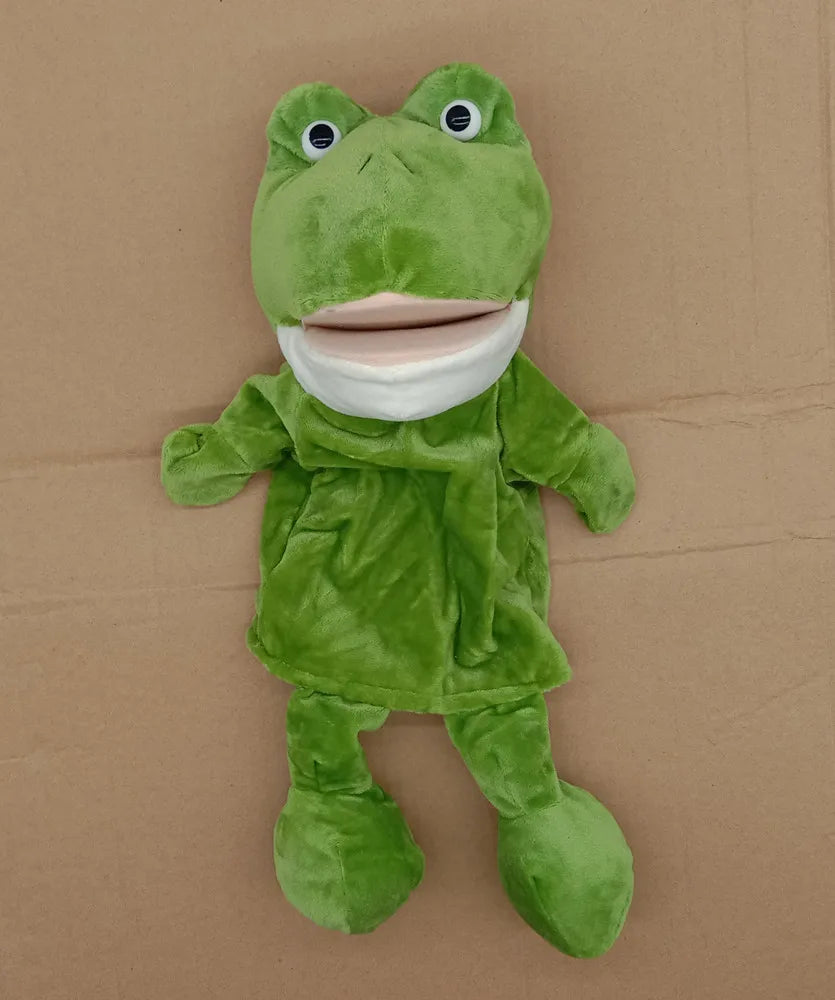 Cartoon Animal Hand Puppet Parent-child Game Doll, 35cm, Stuffed Gaming Doll, Lion Elephant Pig Appease Toys, Birthday Gifts For Children
