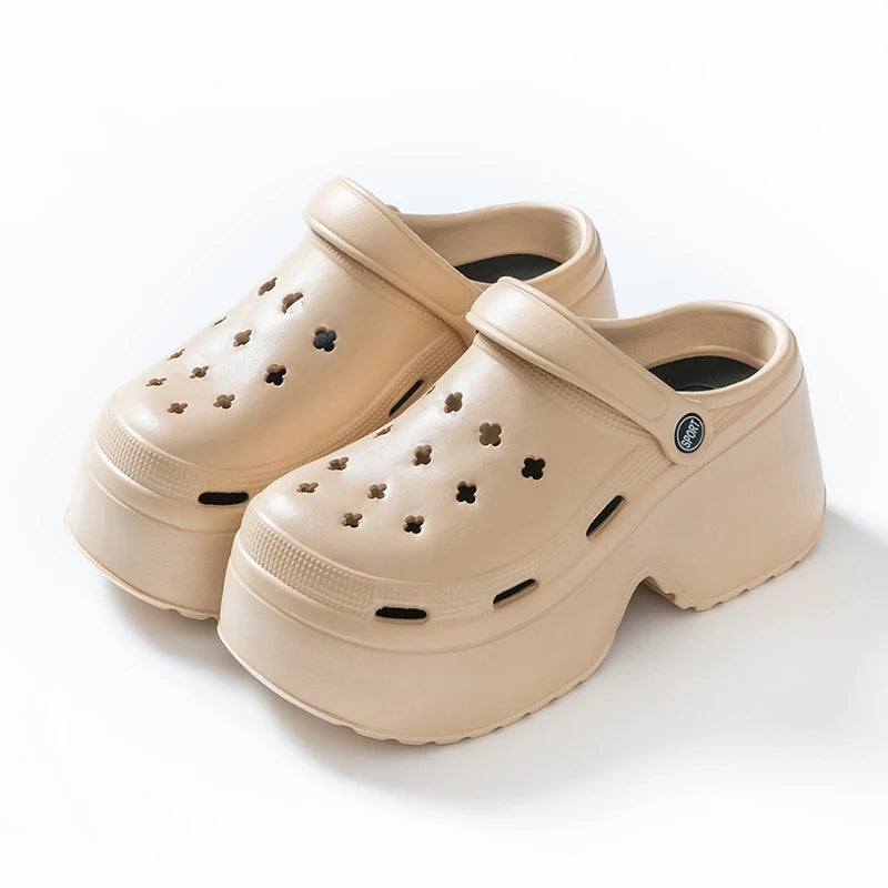 Chunky Platform Clogs Shoes for Women Thick Bottom Non-Slip Beach Sandals Women Summer Fashion Wedges EVA Sandals Slippers
