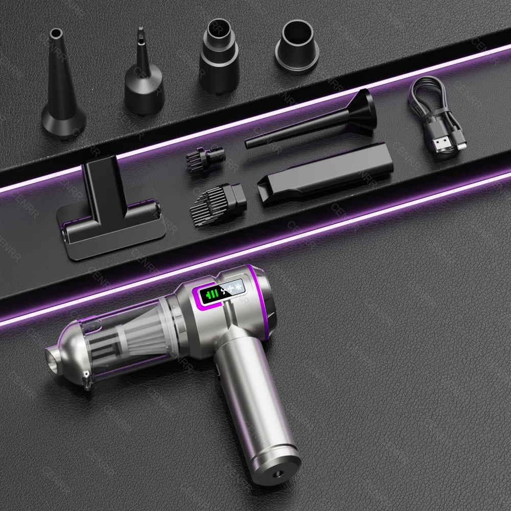 NEW Car Vacuum Cleaner, 998000PA Mini Cordless Powerful Portable Car Vacuum Cleaner for Home, Handheld Blower Car Cleaner