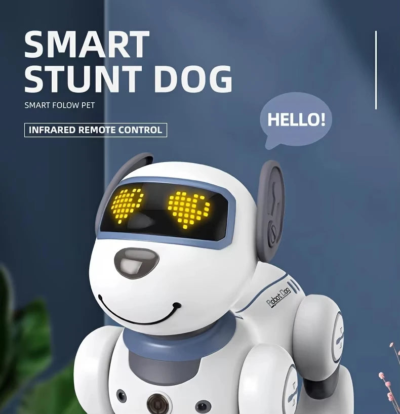 Intelligent Robot Dog, Remote Control Electronic Sing Dance Follow, Smart Interactive Stunt Music Toy, Programmable Puppy, Kid Gift