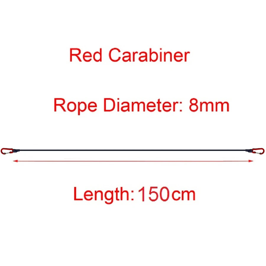 5Types, Stretch Elastic Ropes, 8MM Bungee Cords With Hooks, Lightweight Bikes Tie, Car Luggage Packing Roof Rack Strap
