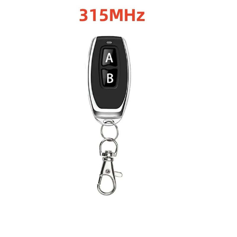 Wireless 433/315MHz RF Remote Control Copy Code 2 Buttons for Garage Door Gate Opener, Home Automation, Car Alarm