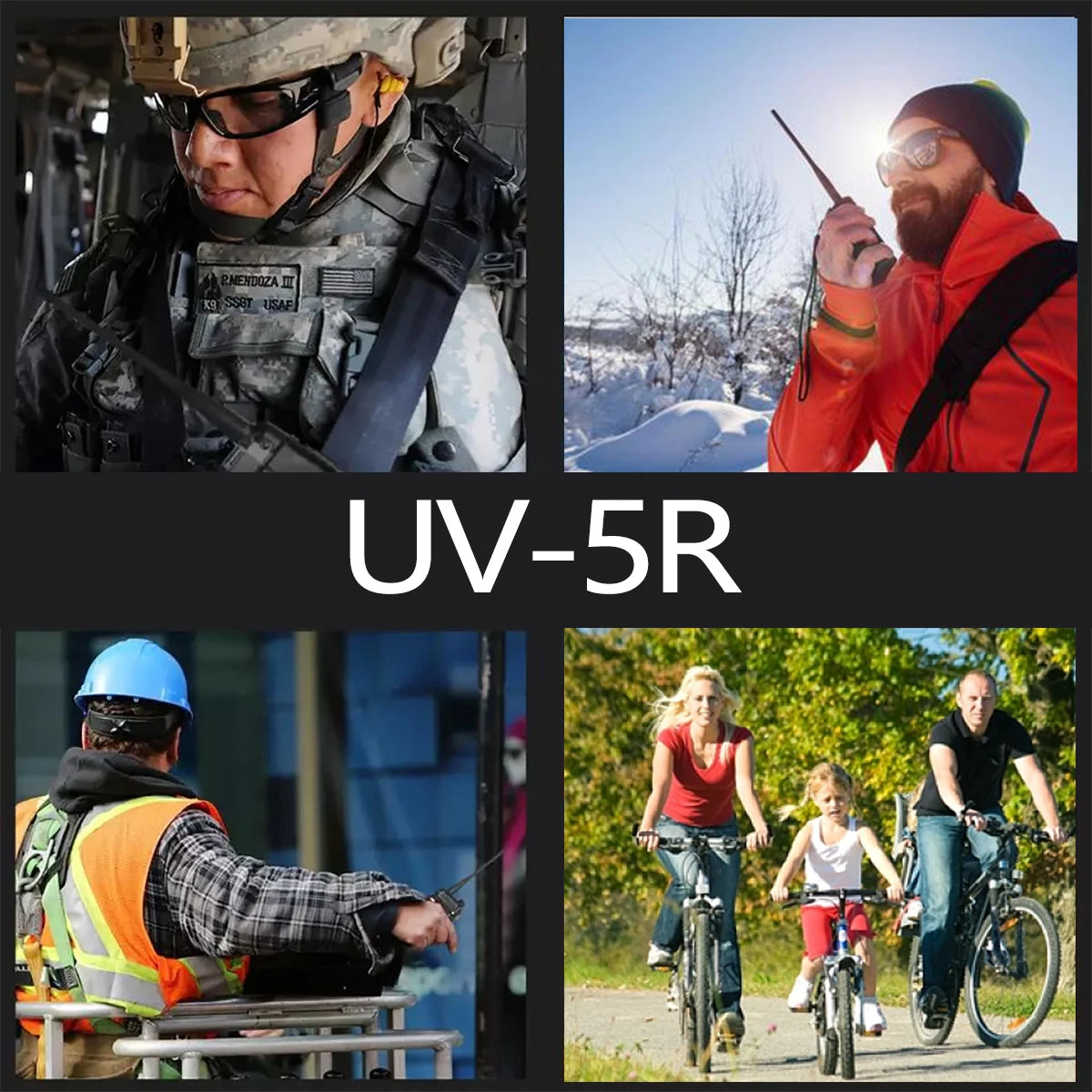 Walkie Talkie, UV 5R 5W 8W Dual Band Ham Two Way Radio, Vhf Uhf FM Radio, Handheld Transceiver, Hunting 16KM, BAOFENG