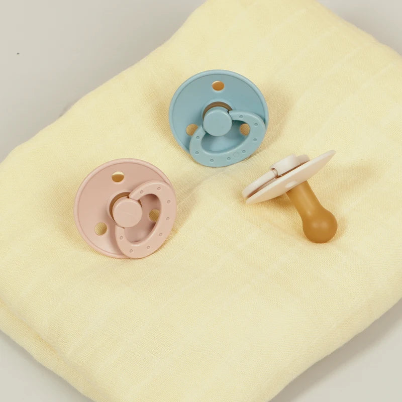 Silicone Baby Pacifier, Food Grade Silicone, Newborn Soother Solid Color Dummies Silicone Nipple For Bebe, 2PCS, Modabebe