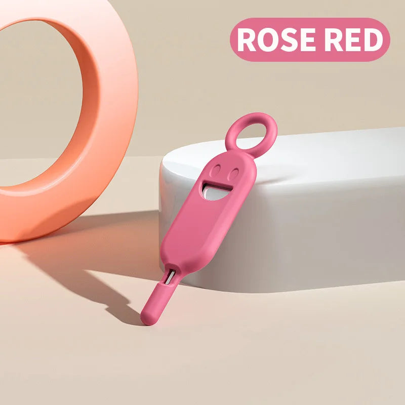 2 IN 1 SIM Card Removal Needle Pin with Protector Holder, Anti-Lost Phone SIM Cards Storage Case, Tray Ejector Needle Opener