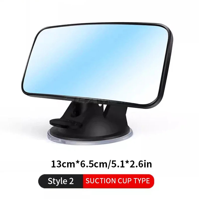 Car Interior Baby Mirrors, 360 Degrees Rotatable Windshield Sucker Sun Visor Plate Clips Mirror, Baby Kid Back Seat Observe Mirror