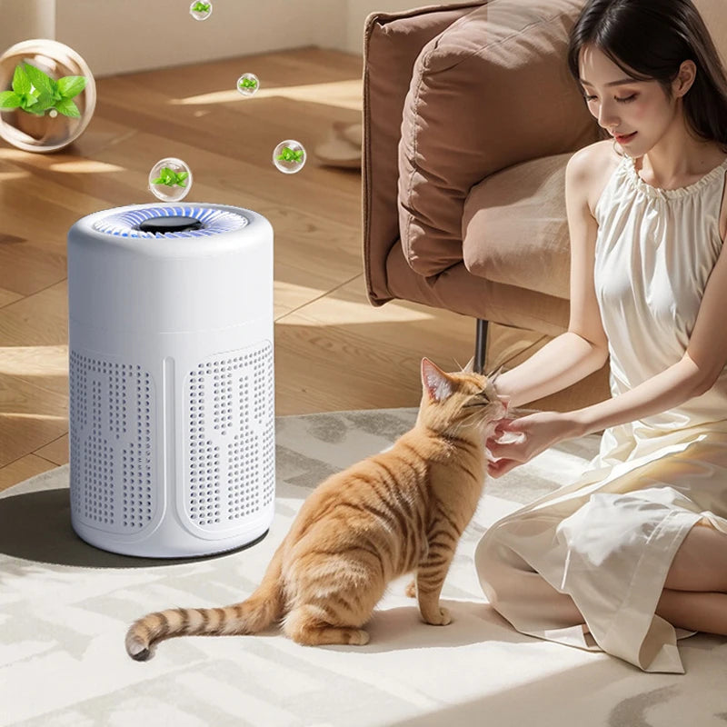 Mini Desktop Air Purifier, HEPA Filter With Negative Ion Technology Eliminates Formaldehyde Odors Smoke And Dust Particles, Xiaomi