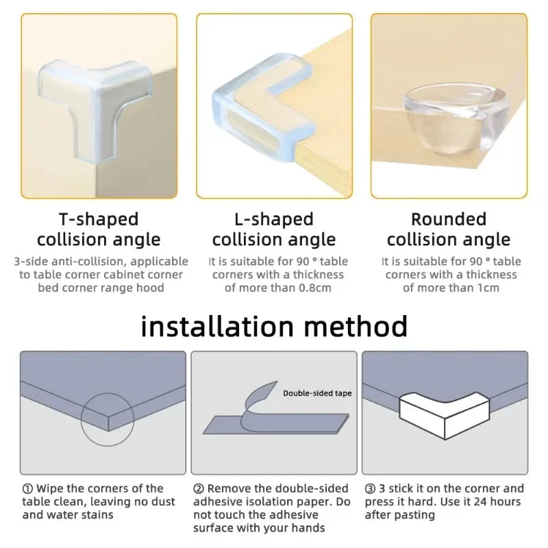 Table Corner Protectors for Baby, Furniture Corner Guards, Children Anti Collision Edge Guards, Baby Safety Table Edge Covers