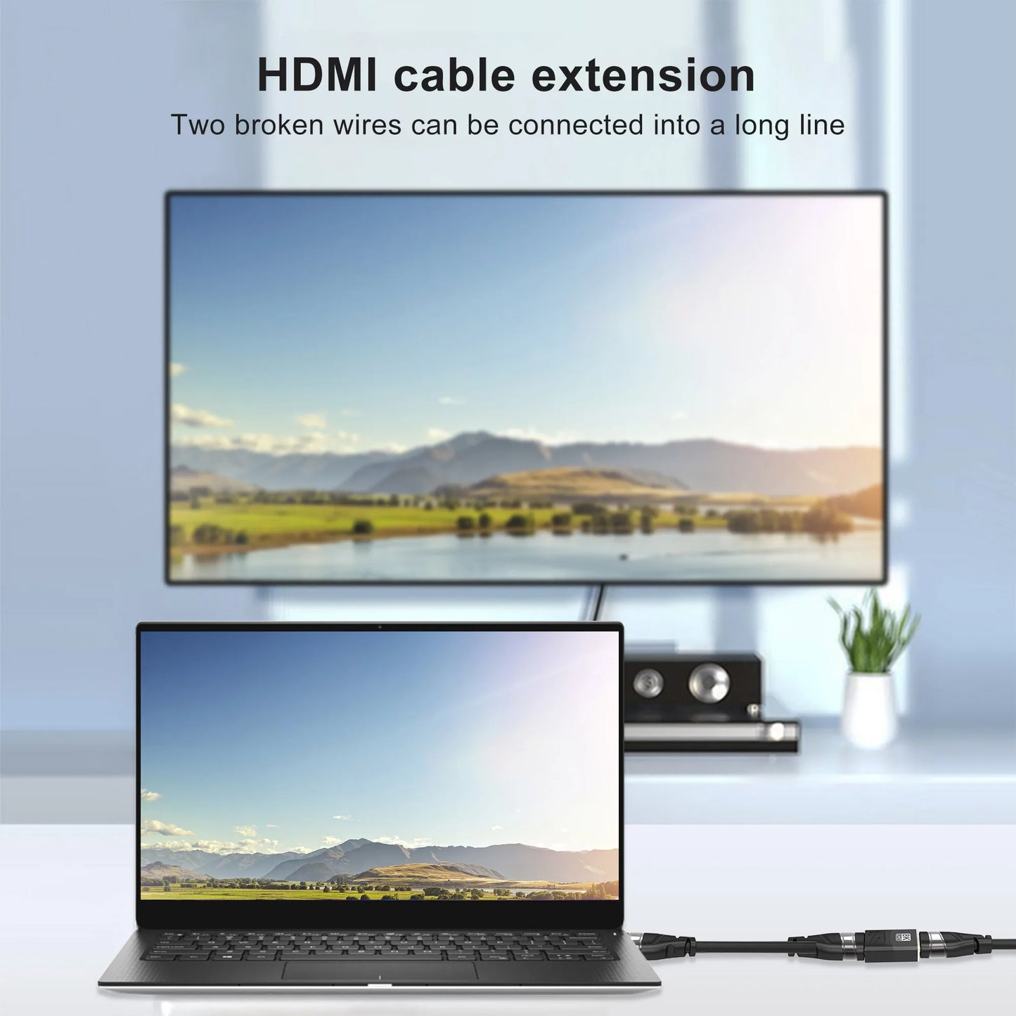 HDMI-Compatible Adapter, Mini/Micro HDMI To HDMI Adapter, 8K 60Hz 4K 120Hz/144Hz Male To Female Converter For HDTV Laptop PS5