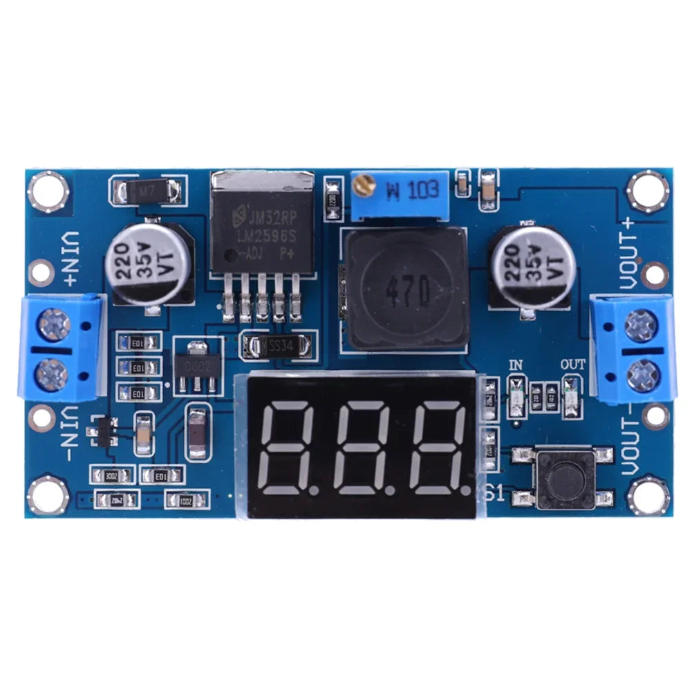 1-15 Pack, LM2596 DC-DC Adjustable Buck Converter Module, 4.75-40V to 1.25-37V Power Supply Step Down Voltage Regulator Module
