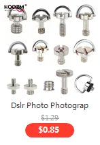 1/4" 3/8" Male Female Thread Screw, Tripod Plate Screw Mount For Camera Flash Tripod Mic, Metal Camera Accessories Mount Adapter