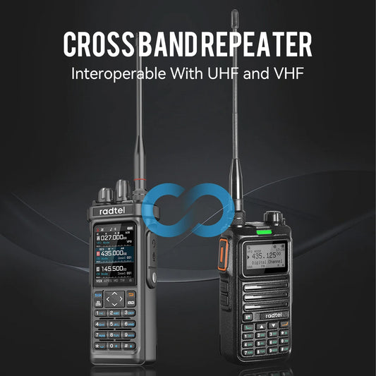 Radtel RT-950 PRO Walkie Talkie Receptor AM/FM/CB/LSB/USB/CW con GPS APRS 10W Programación de teléfono por Bluetooth Radioaficionado RT-950PRO