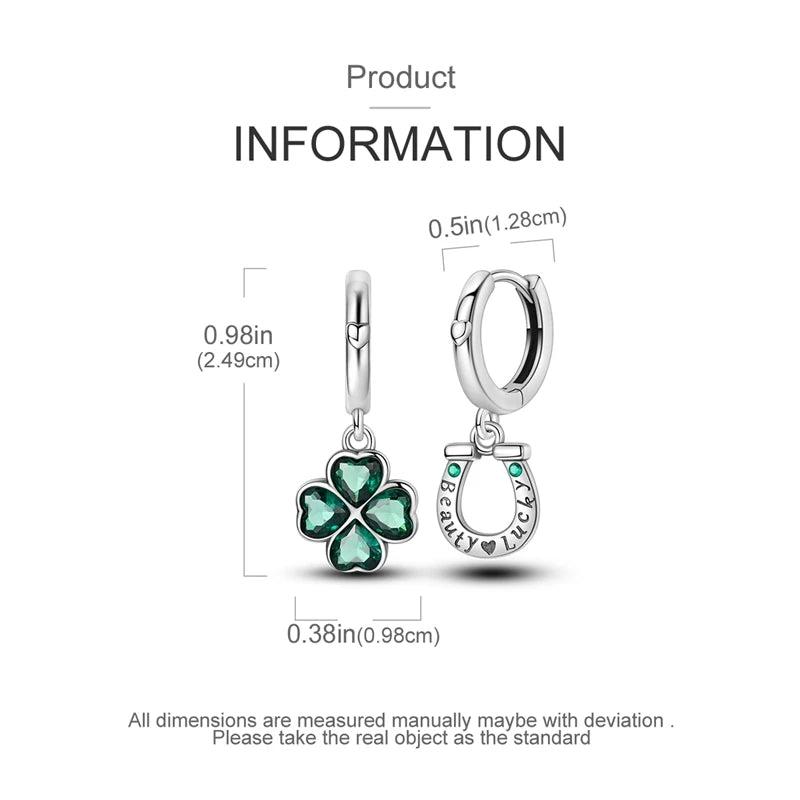 925 Sterling Silver Colored Zirconium Stars Hoop Earrings For Women Jewelry, Anniversary WeddingMaking Jewelry Gift