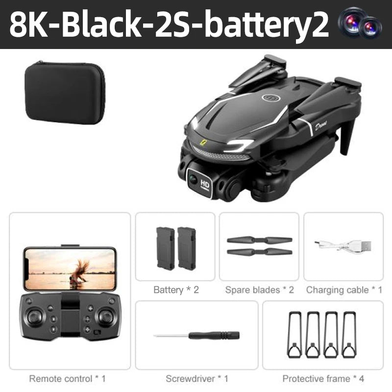 Lenovo Nuevo Mini Dron V88 5G 8K Profesional 4K HD Fotografía Aérea Avión Teledirigido Plegable Dron de Juguete Regalos